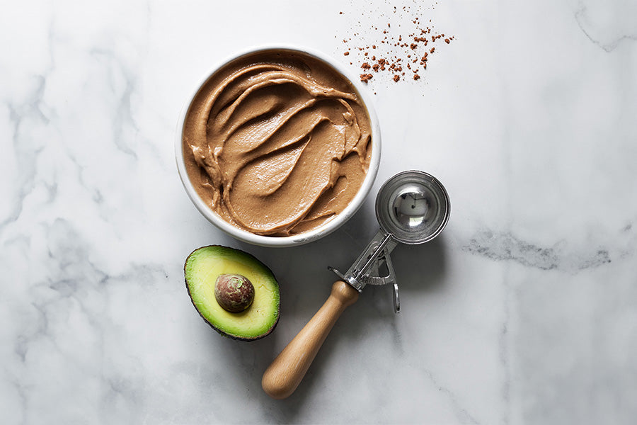 Chocolate Protein Powder Avocado Ice Cream