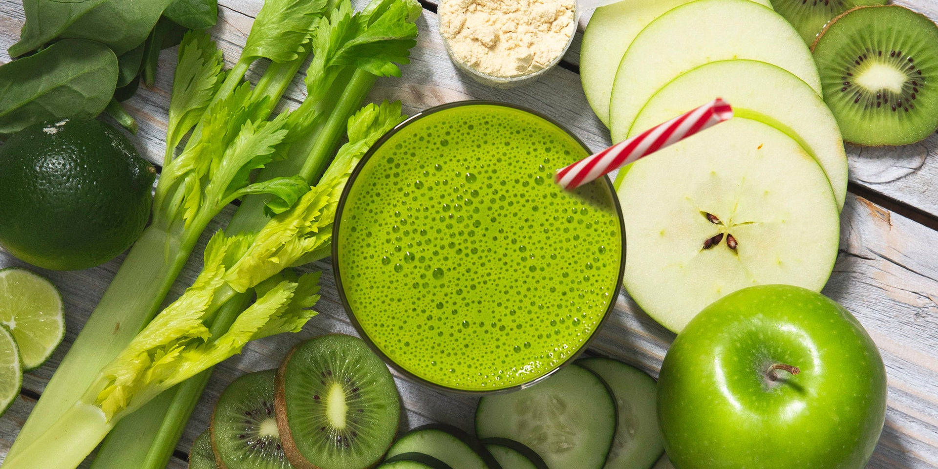 Kiwi & Greens Protein Smoothie
