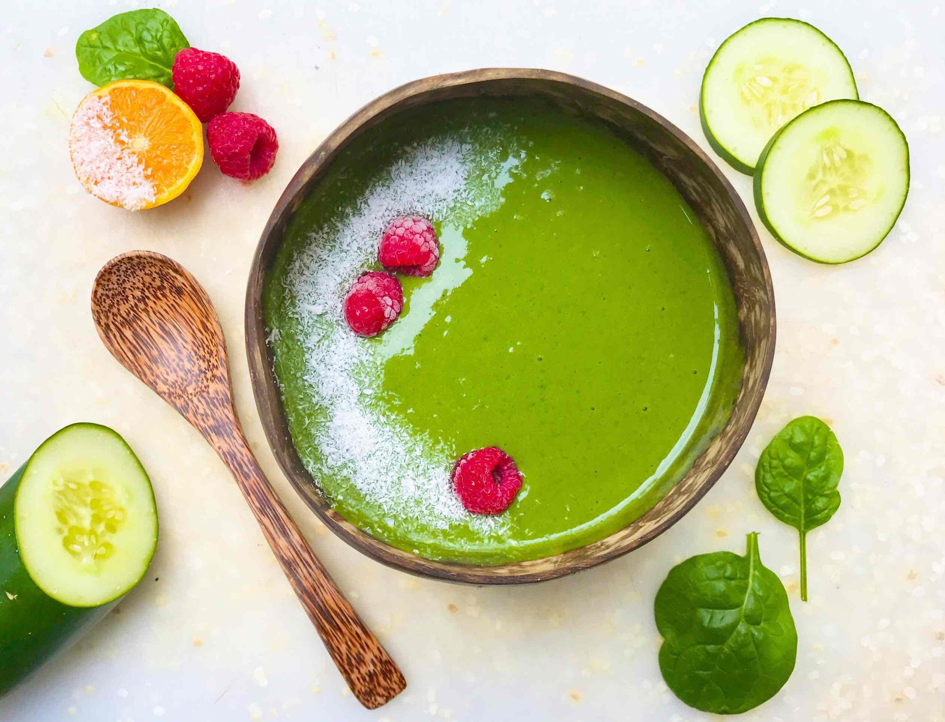 Creamy Green Protein Smoothie Bowl