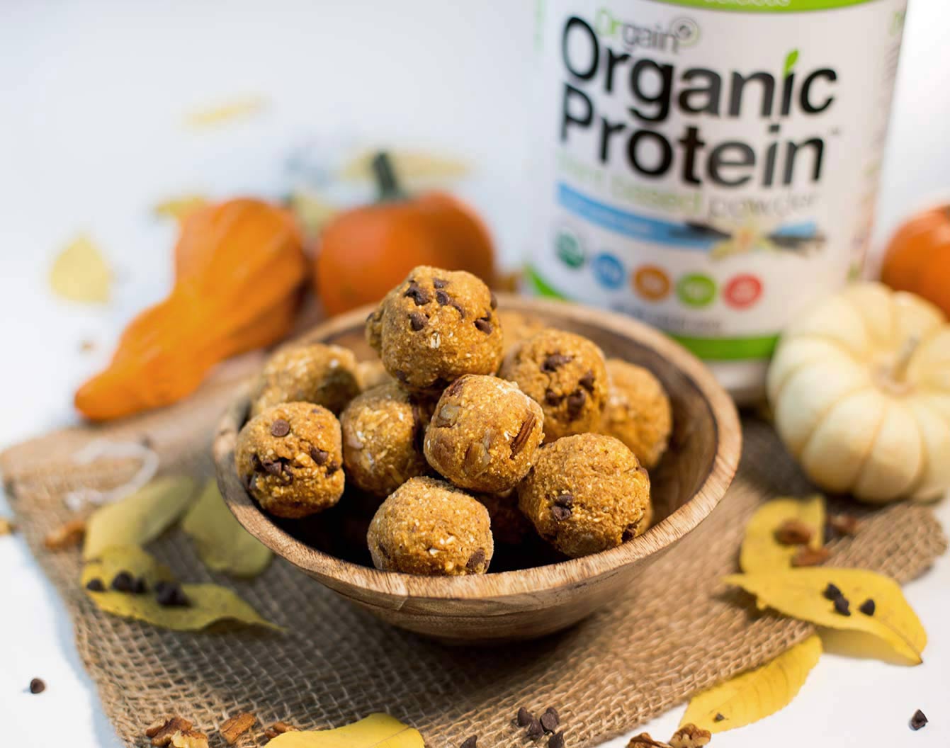 Pumpkin Cookie Dough Protein Bites