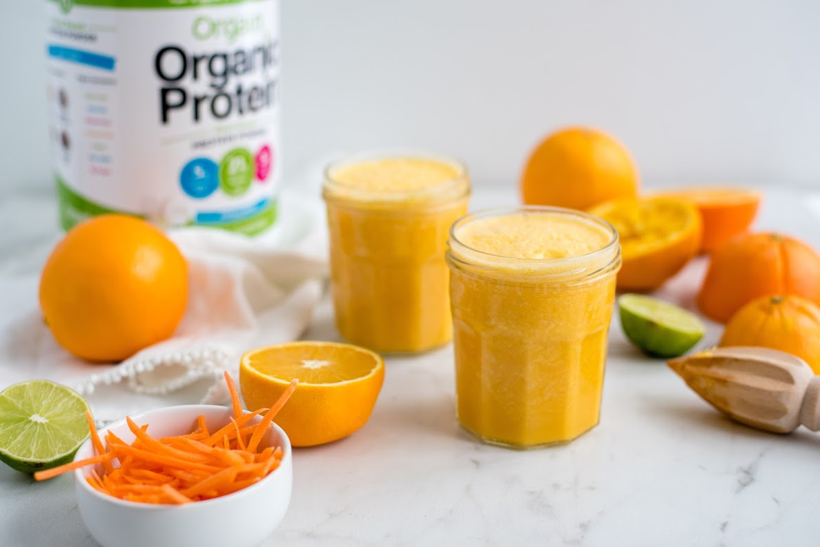 Orange Cream Carrot Immune Boosting Smoothie