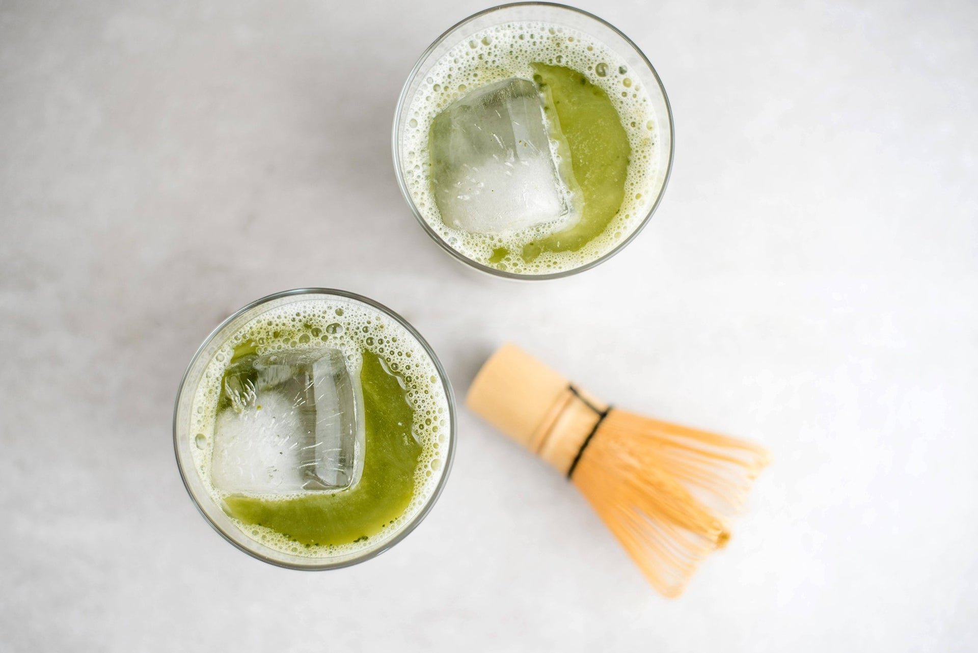Dairy Free Iced Collagen Matcha Latte