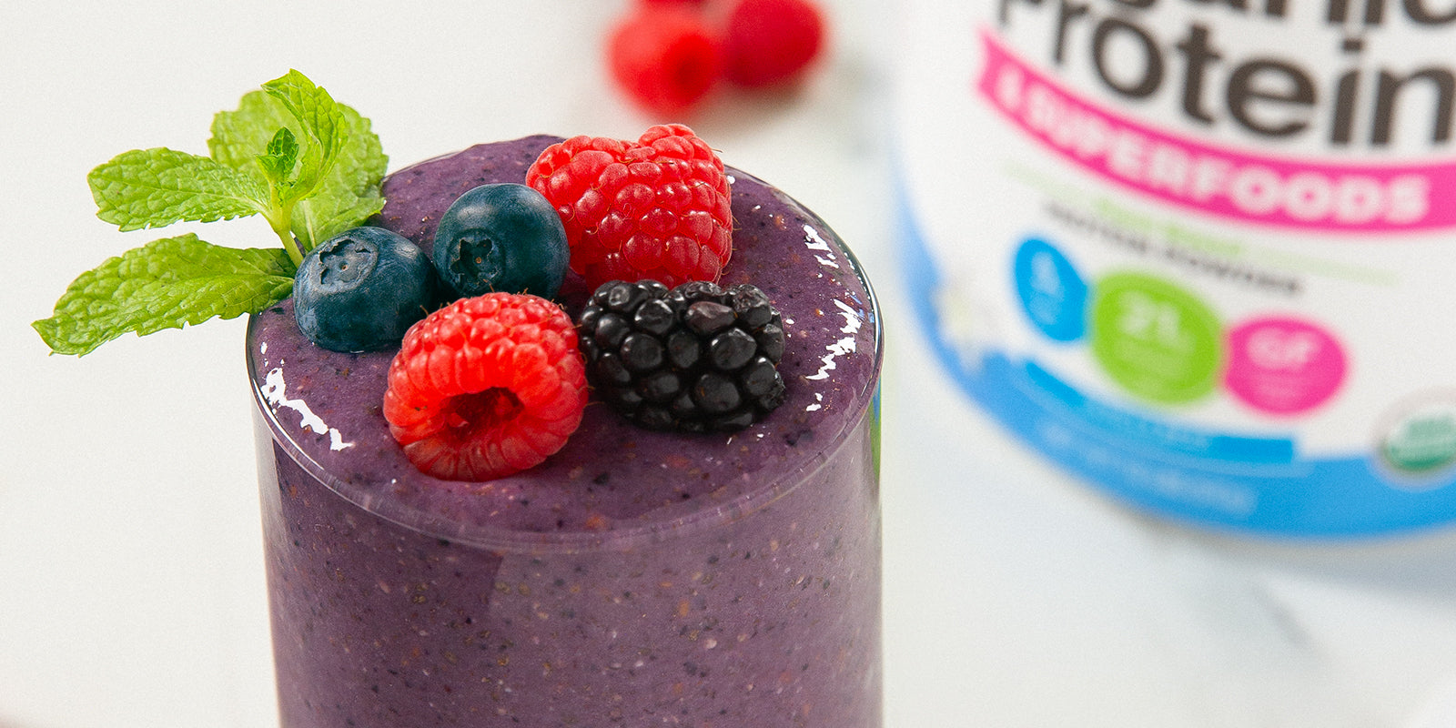 Vanilla Protein Berry Smoothie
