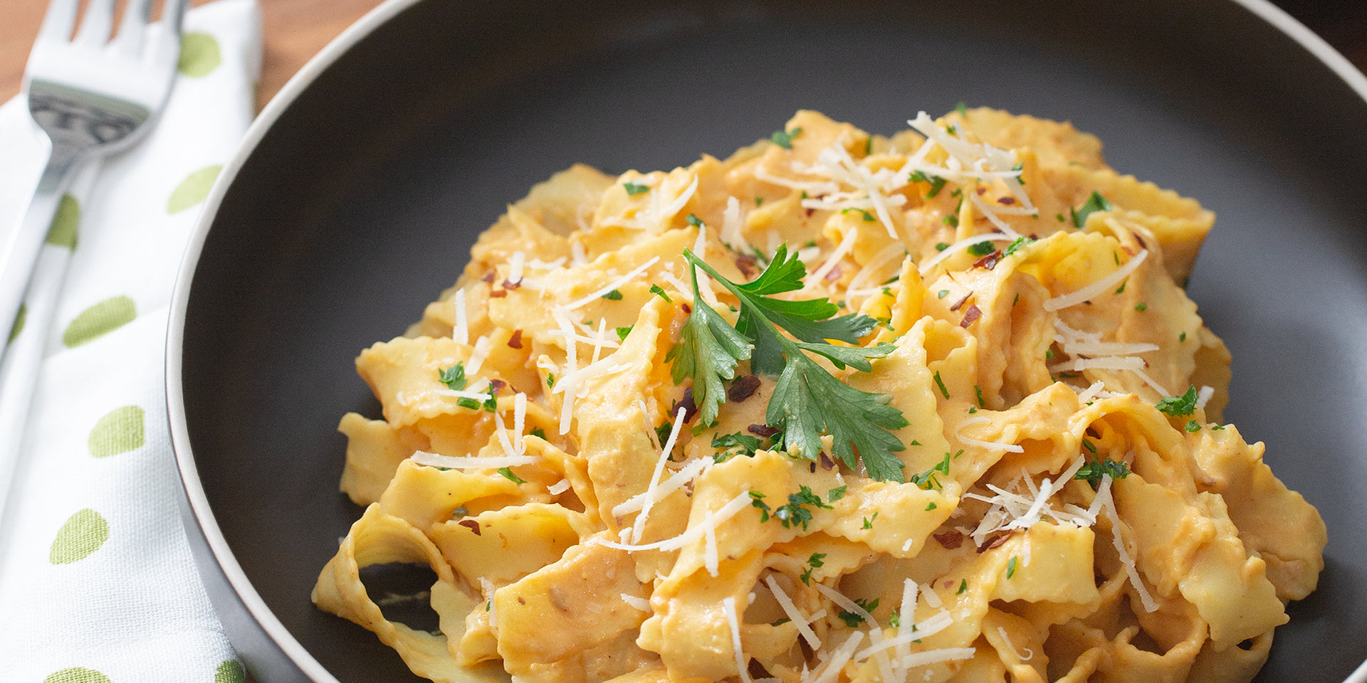 Butternut Squash Protein Pasta