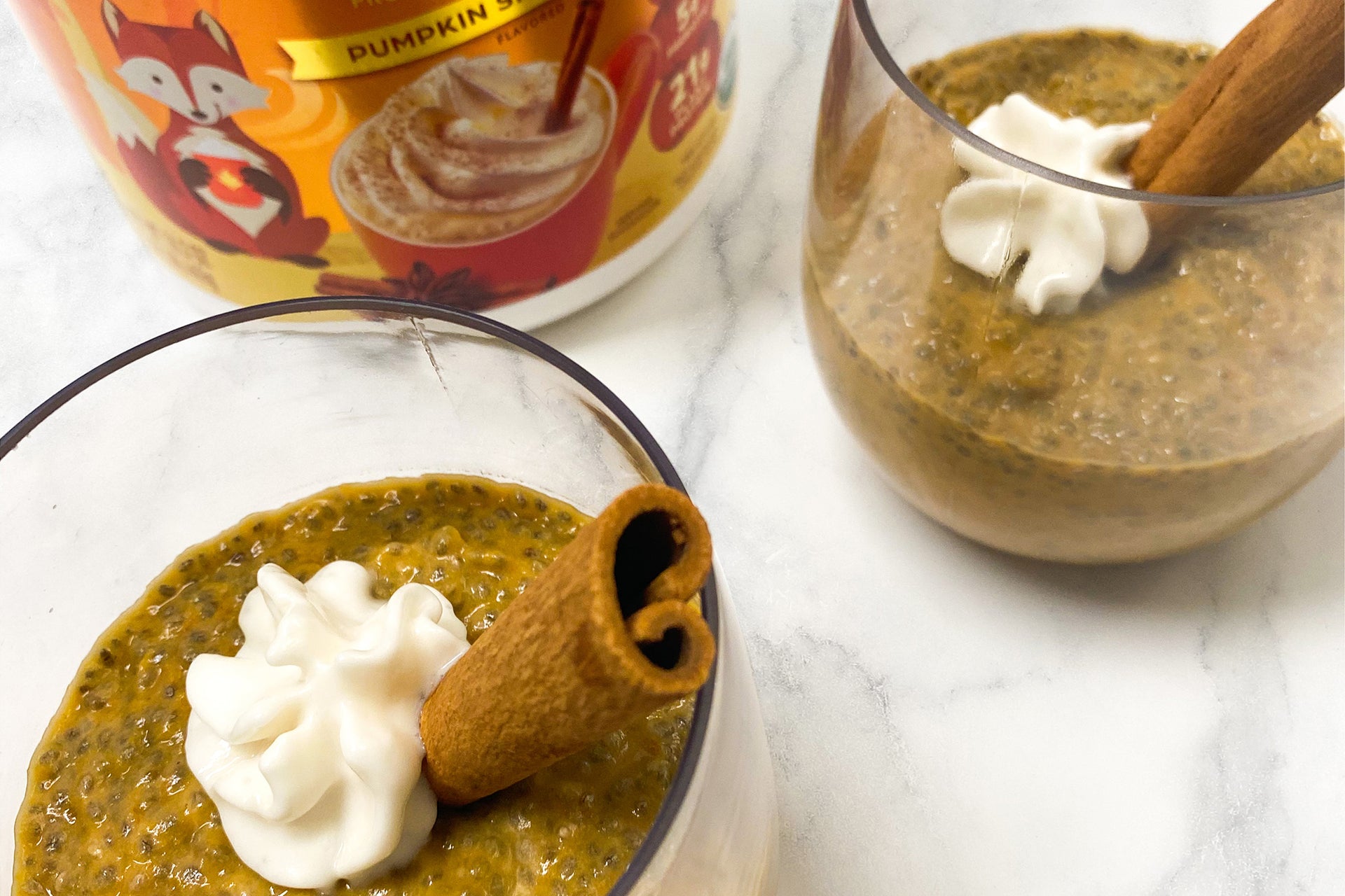 Pumpkin Spice Protein Chia Pudding