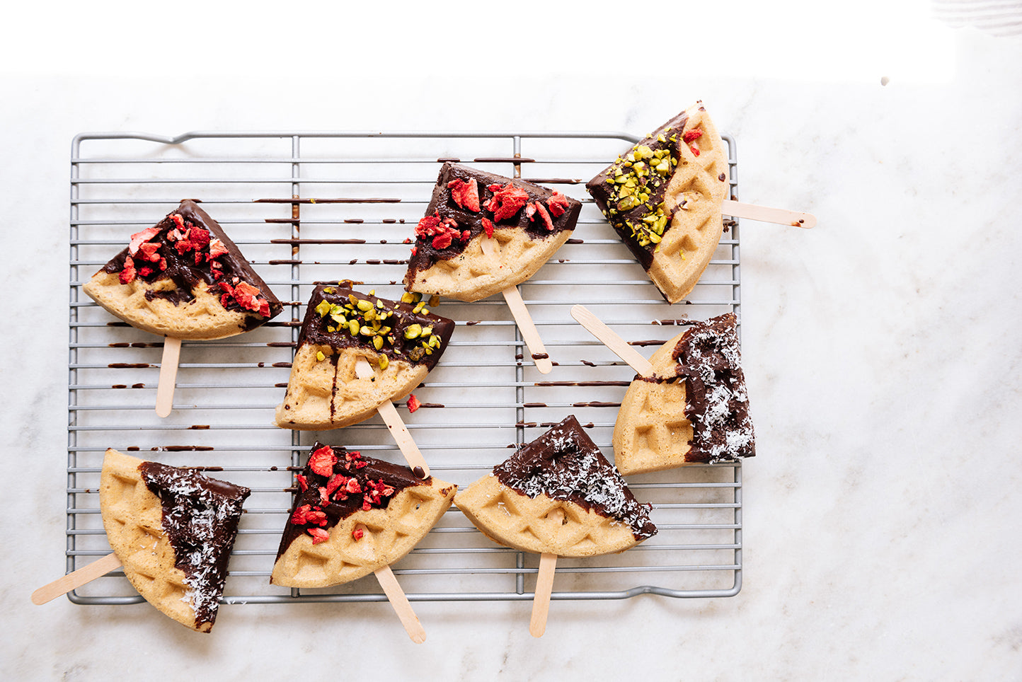 Protein Waffle Pops for Labor Day Weekend