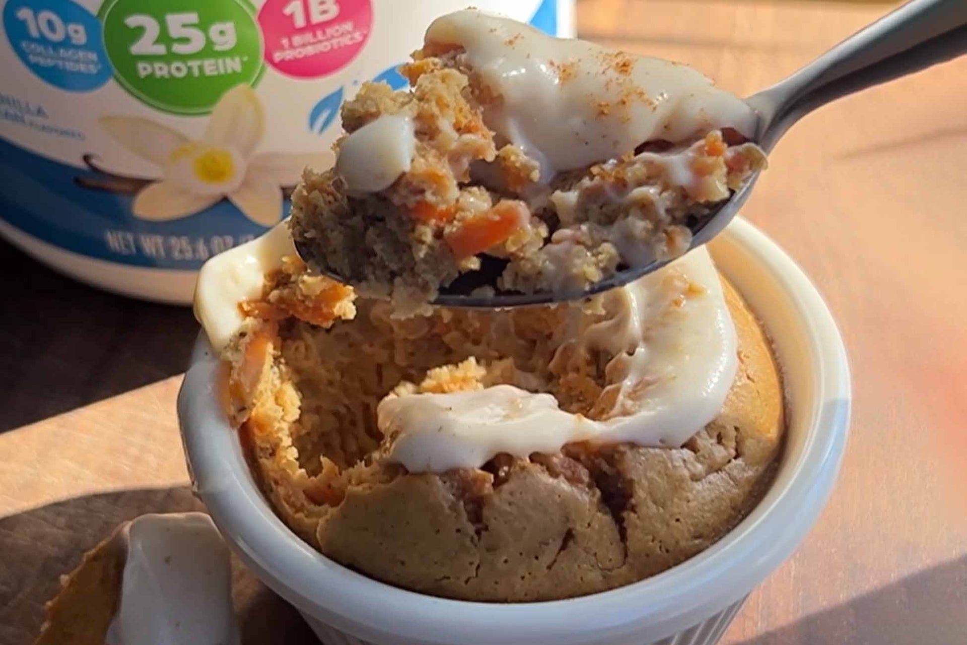 Single Serving Protein Carrot Cake