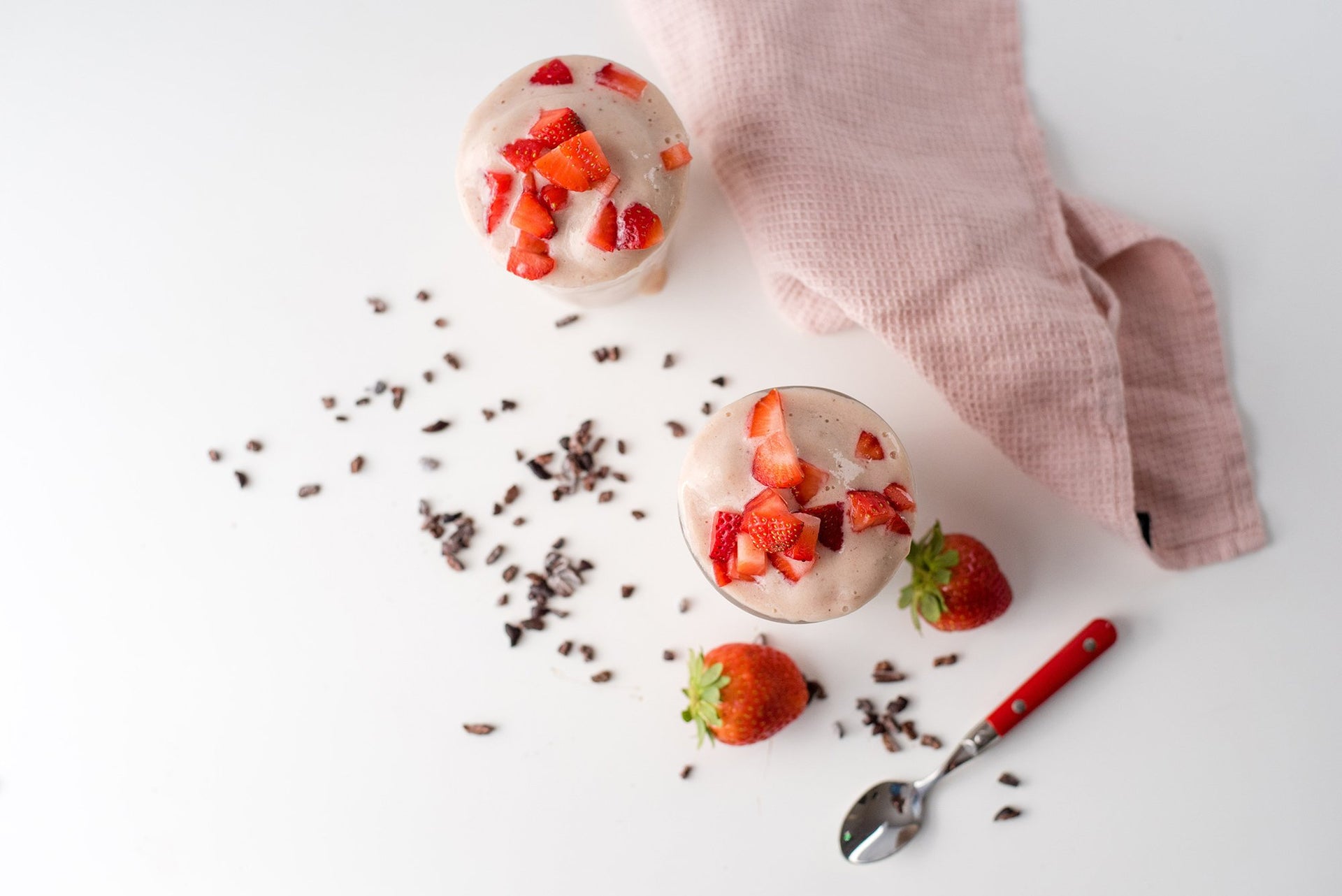 Strawberries & Nice Cream Smoothie