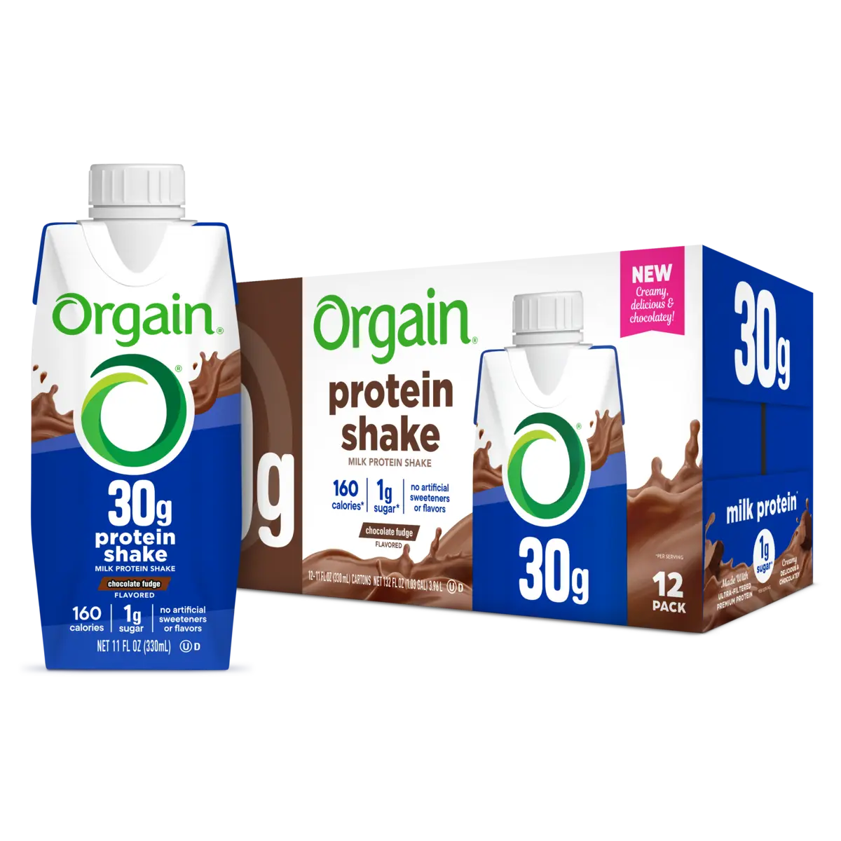 Chocolate Fudge Protein Shake 30g | Orgain Chocolate Fudge Protein Shake 30g | Orgain