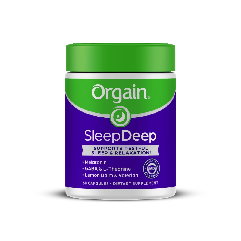 Front of SleepDeep 60ct Capsules Size in the 2.03lb canister Size
