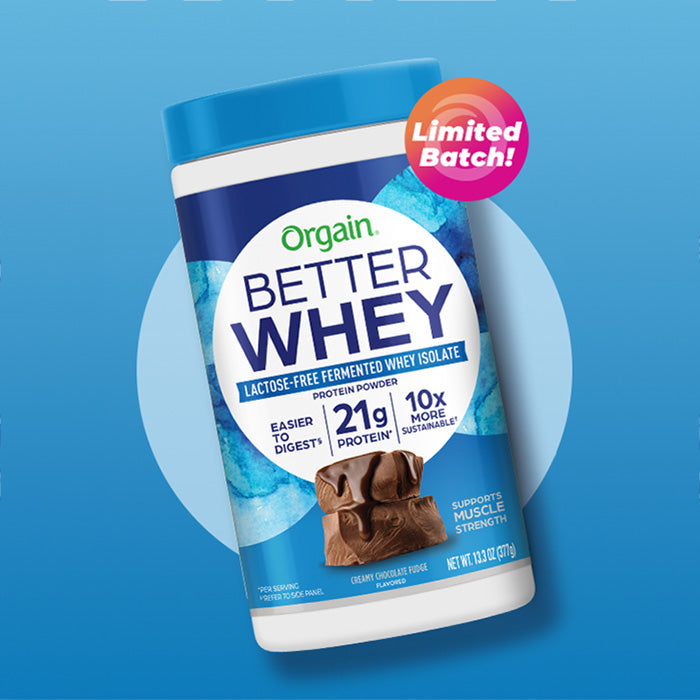 Better whey with a limited batch badge