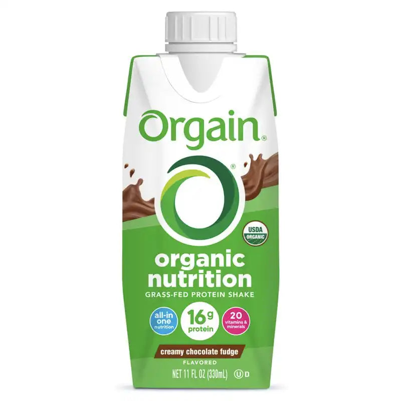 Orgain Clean Protein Creamy Chocolate Fudge Flavored Protein Shake, 4  count, 44 fl oz