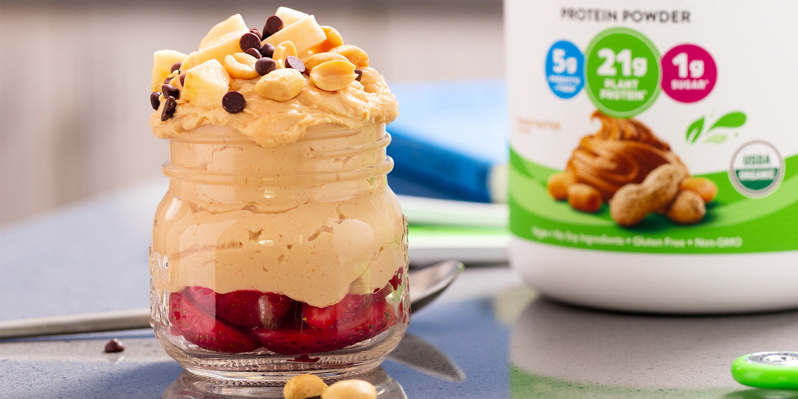 Protein Peanut Butter & Jelly Mousse