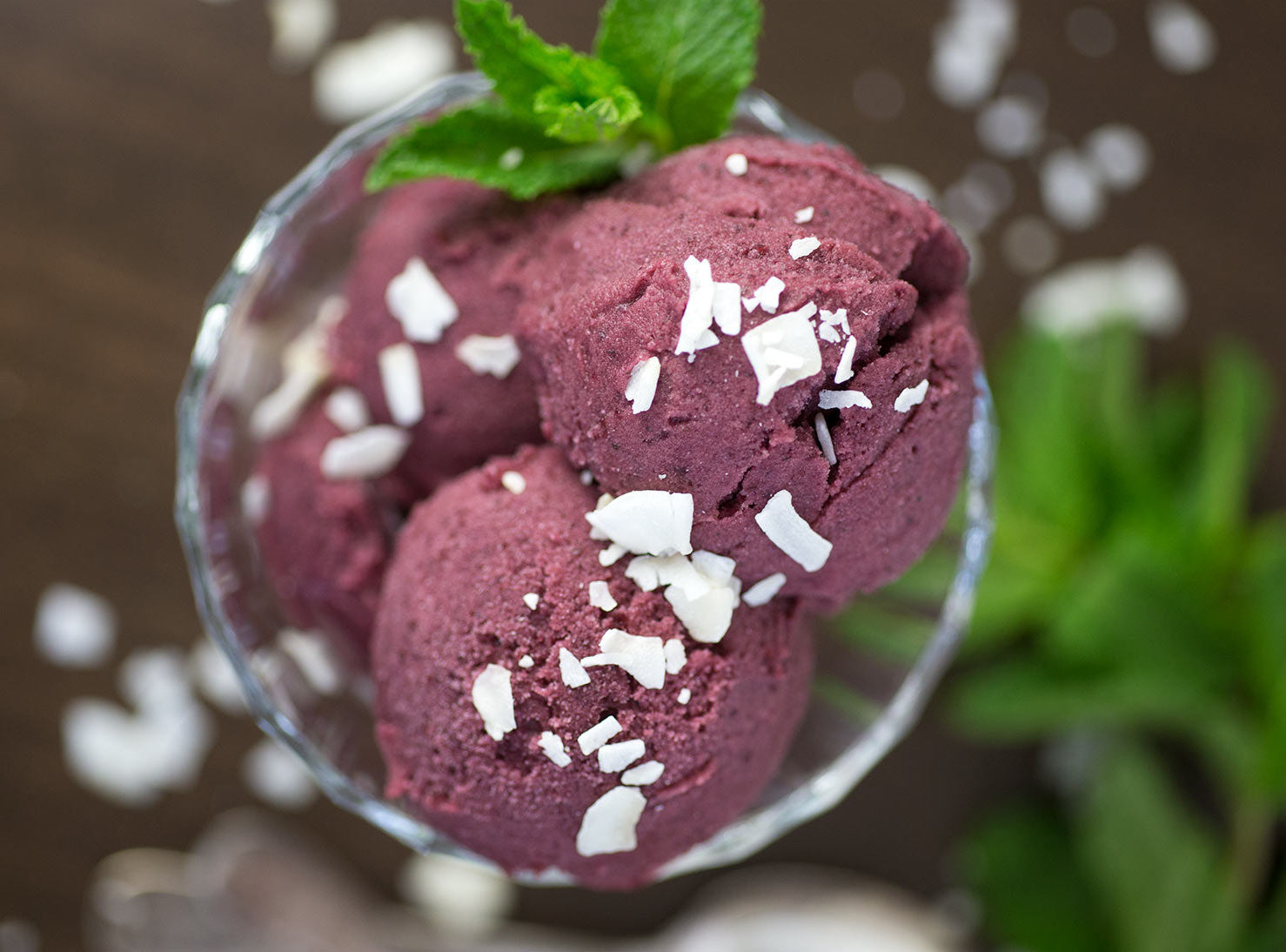 Cherry Mint Sorbet