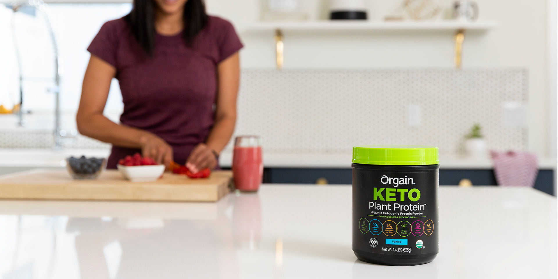 Introducing the NEW Orgain Keto Plant Protein Powder