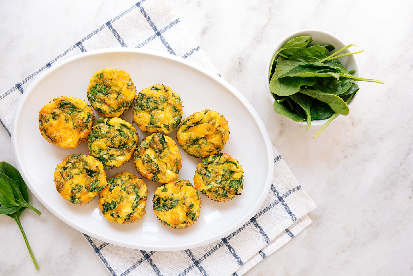 Spinach and Cheese Quiche Muffins