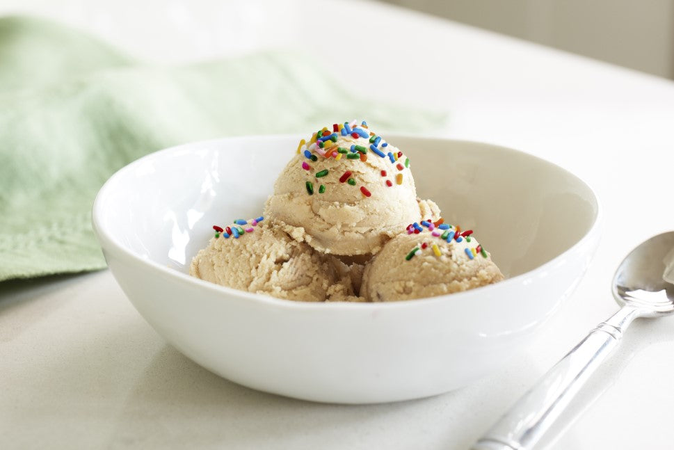 Birthday Cake Nice Cream in a bowl