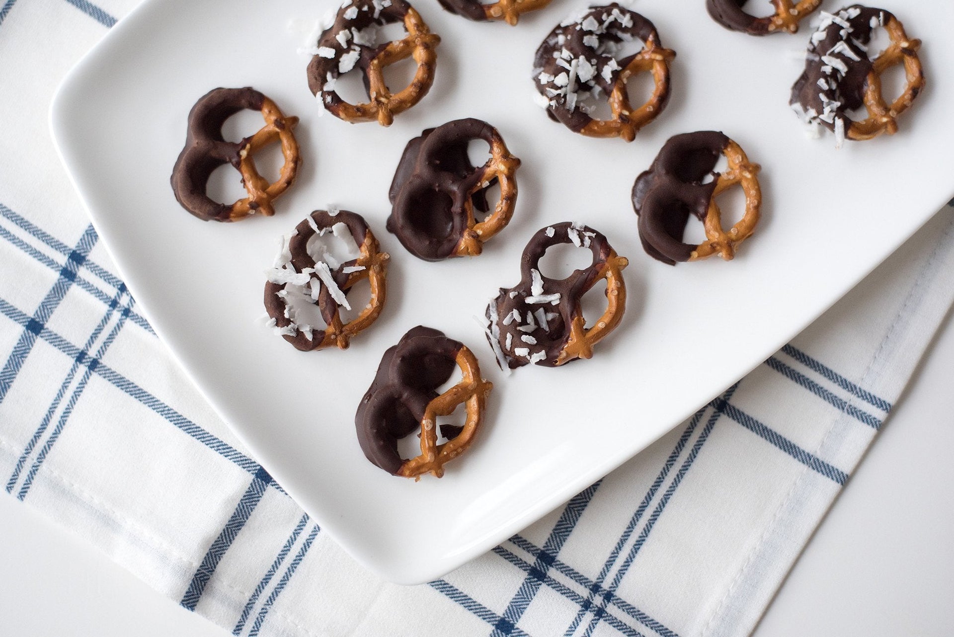 Chocolate Dipped Protein Pretzels