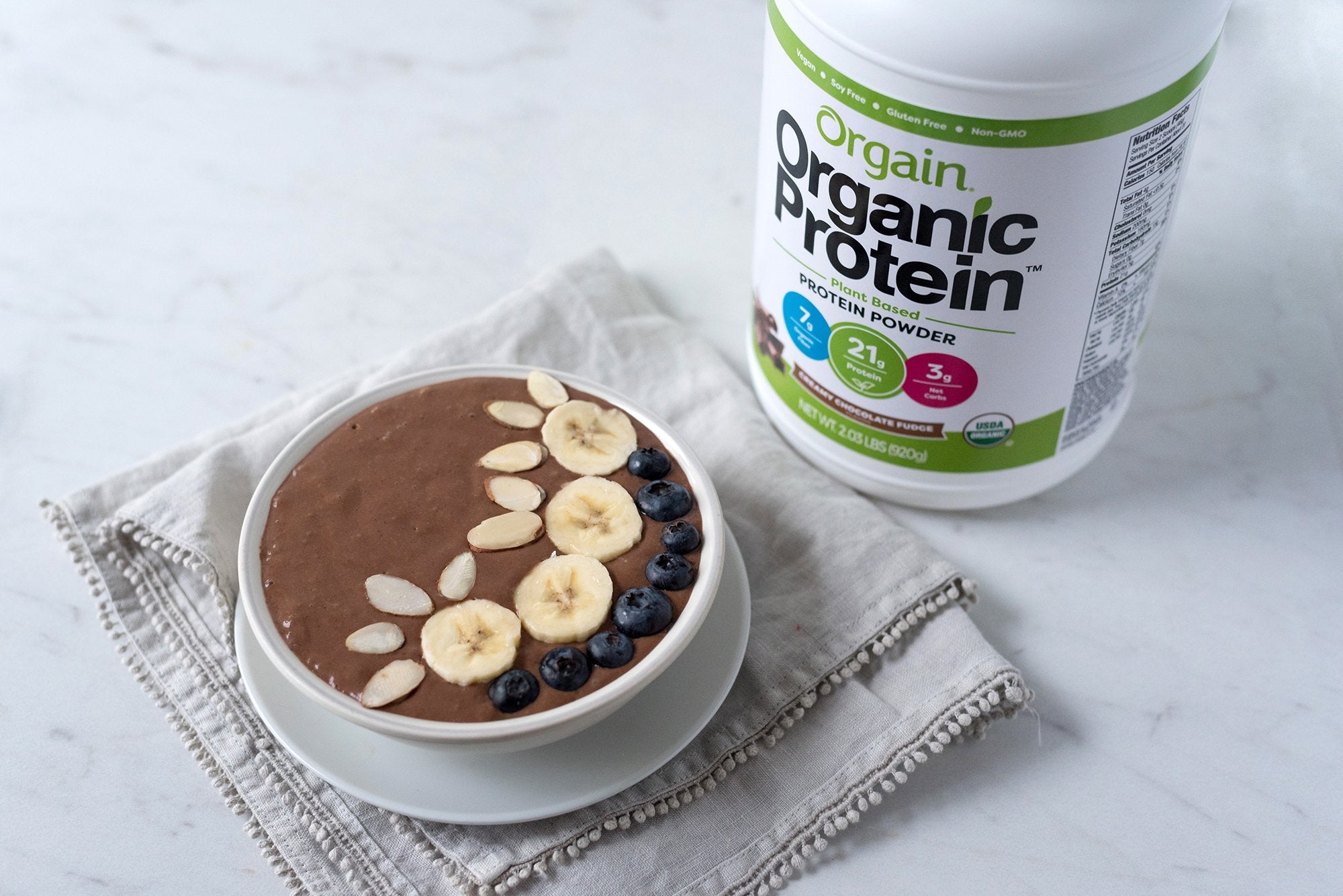 Chocolate Smoothie Bowl Recipe -Chocolate Fudge Protein Powder – Orgain