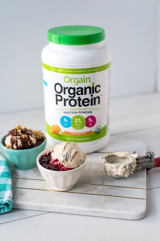 High Protein Peanut Butter Frozen Yogurt