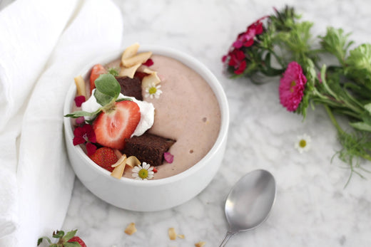 Orgain Strawberry Rose Smoothie Bowl