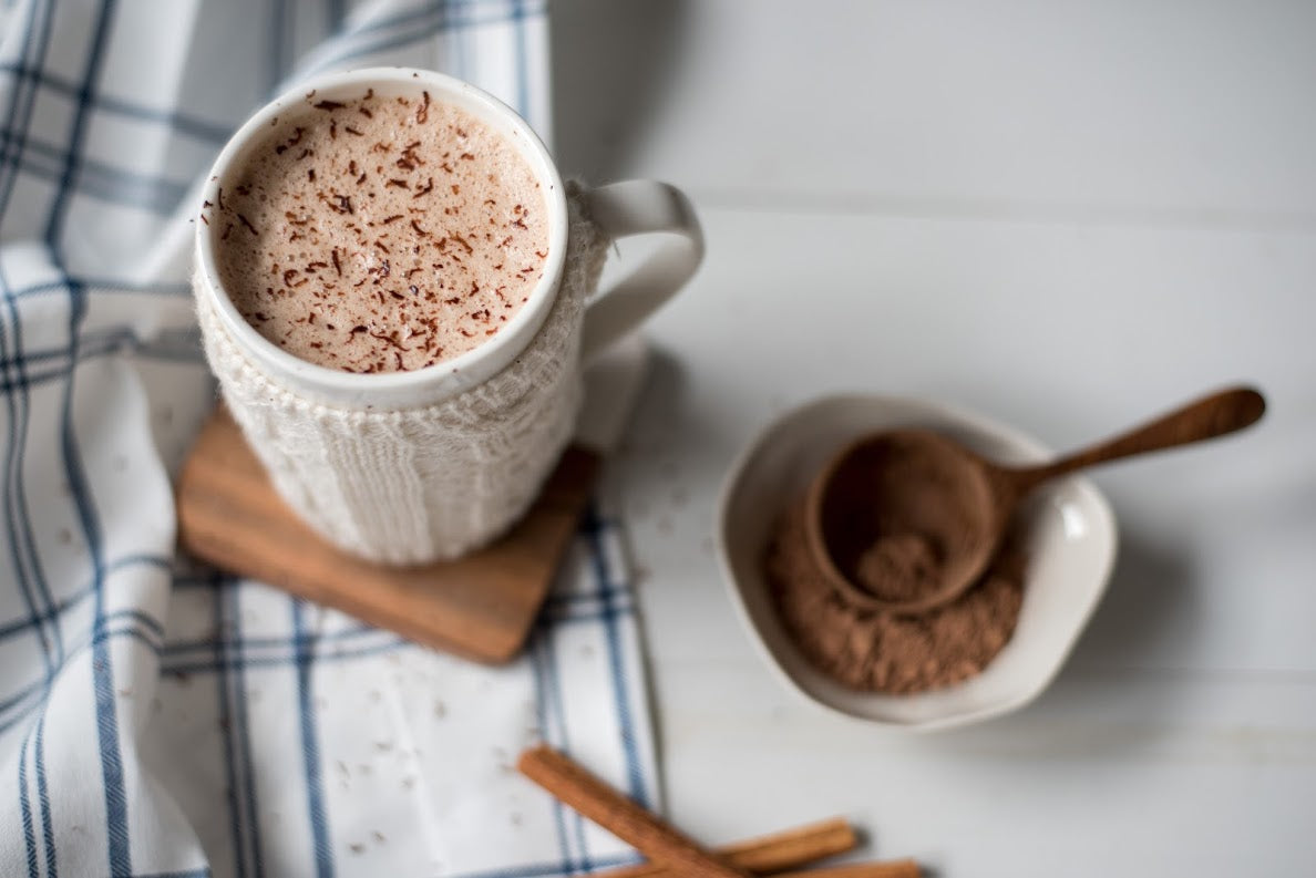 Creamy Vegan Vanilla Hot Cocoa with Protein