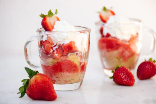 Strawberry Shortcake Mug Cake