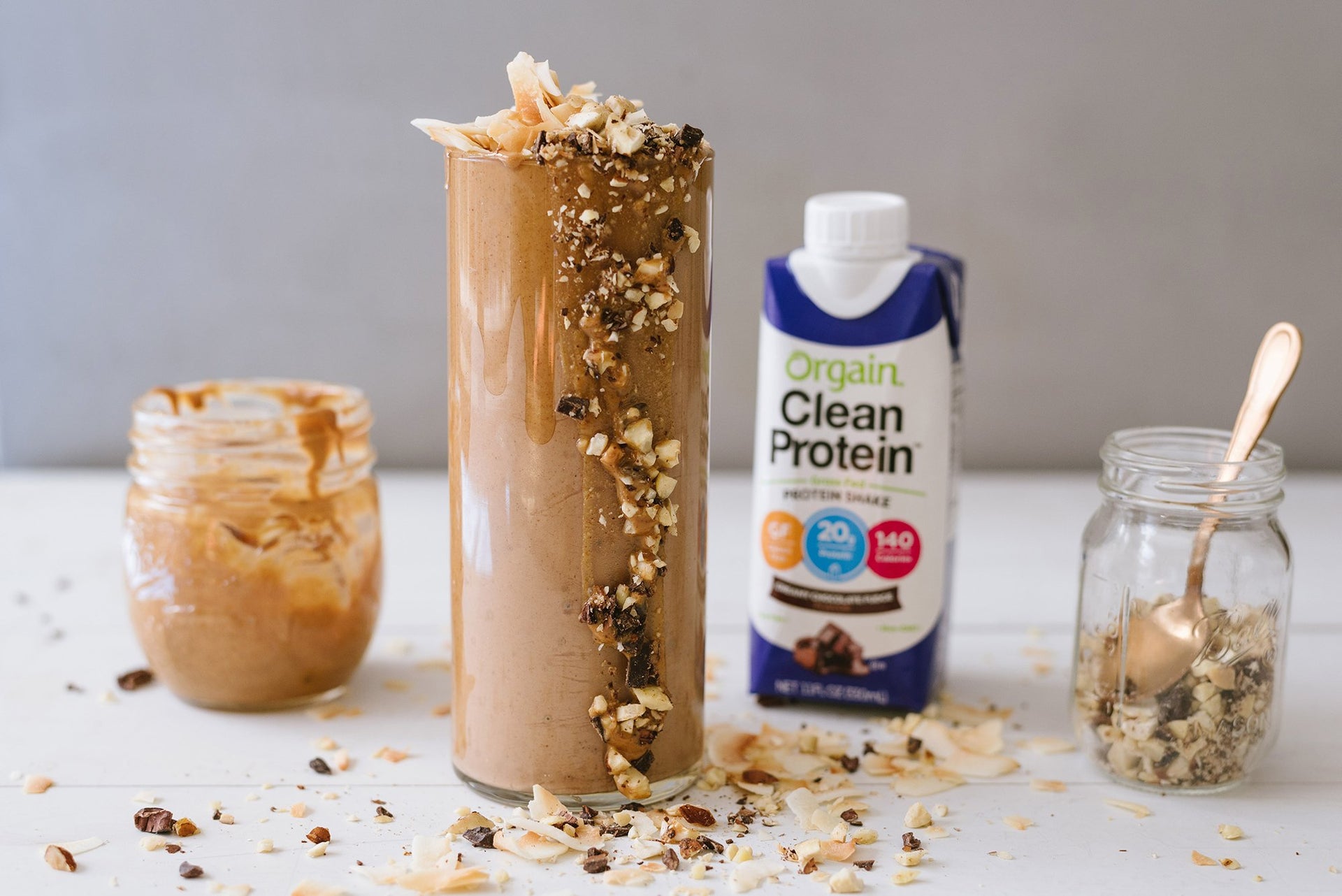 Chocolate Peanut Butter Protein Smoothie