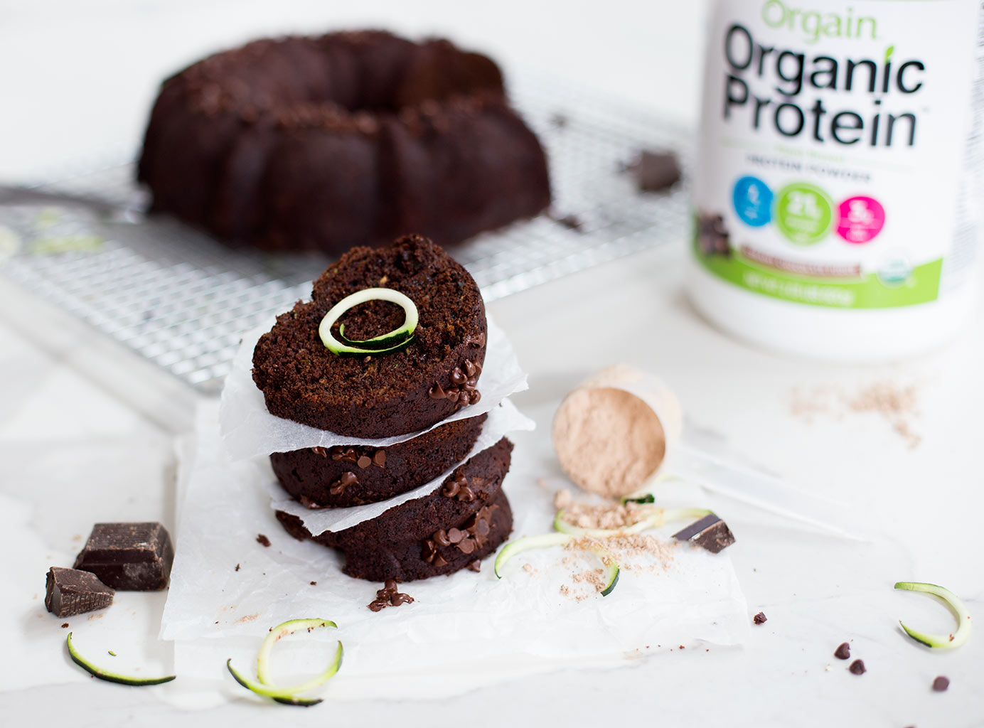 Chocolate Protein Zucchini Bread