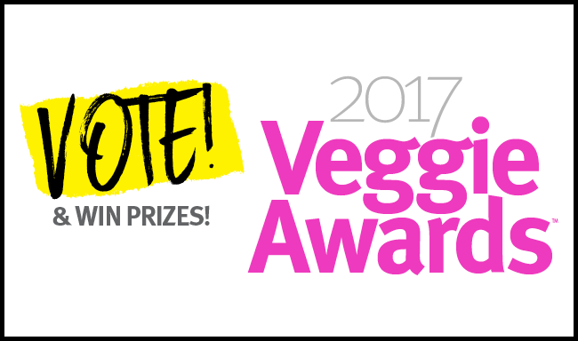 A 2017 Veggie Awards nomination sticker