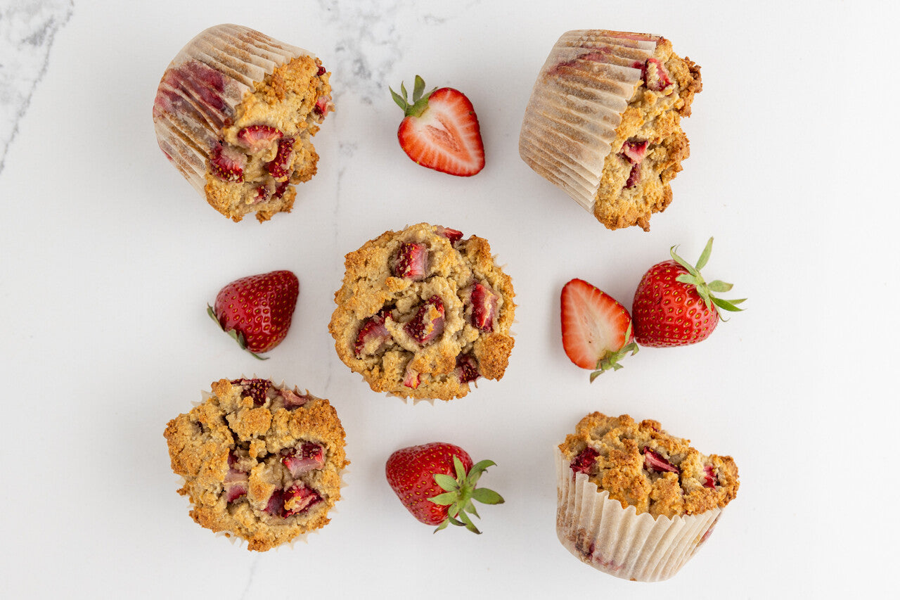 Strawberry ‘n Cream Protein Muffins