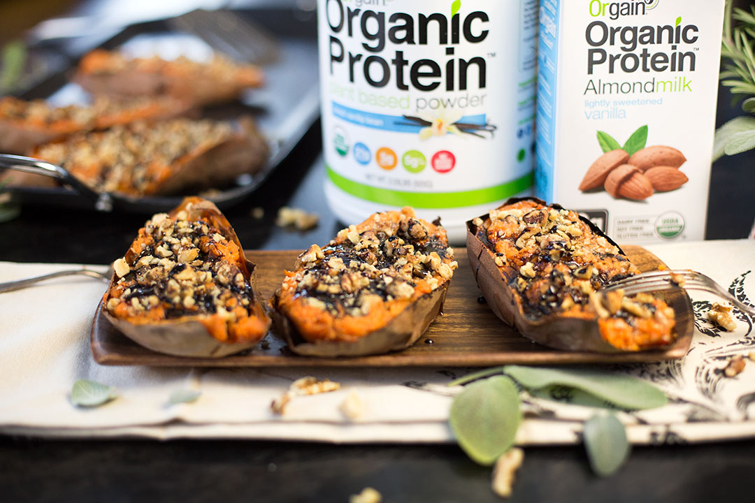 Orgain Twice-Baked Protein Sweet Potatoes Recipe