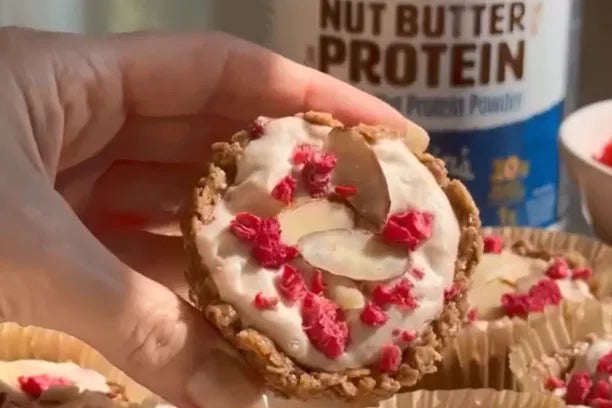 No Bake Peach-Raspberry Muffin