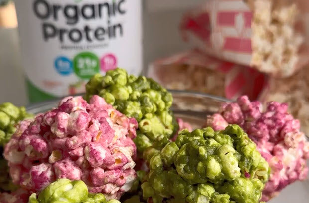 Pink & Green Marshmallow Popcorn Balls
