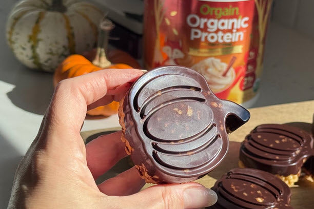 Pumpkin Spice Protein Crispie Treats