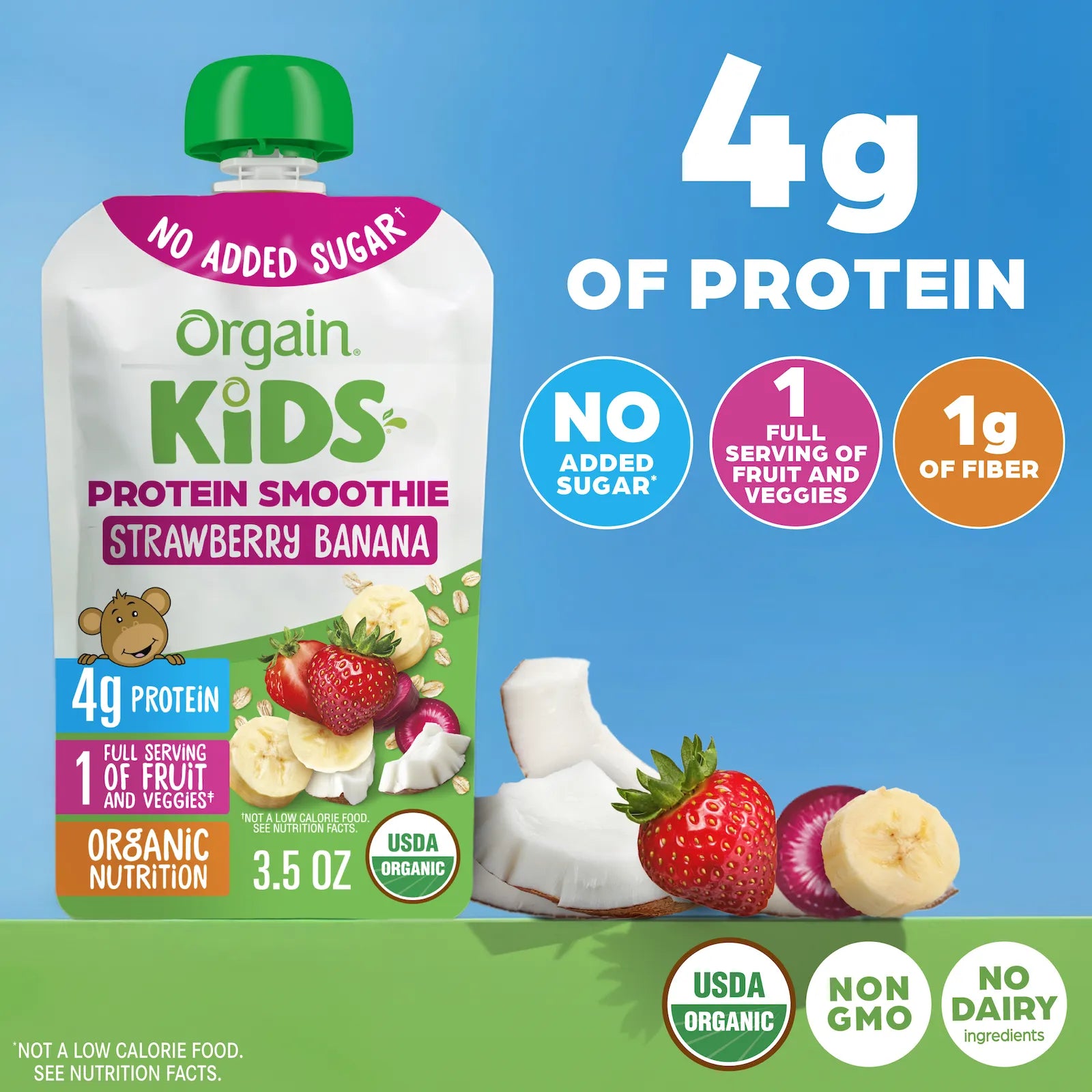 Kids Protein Smoothie - Strawberry Banana