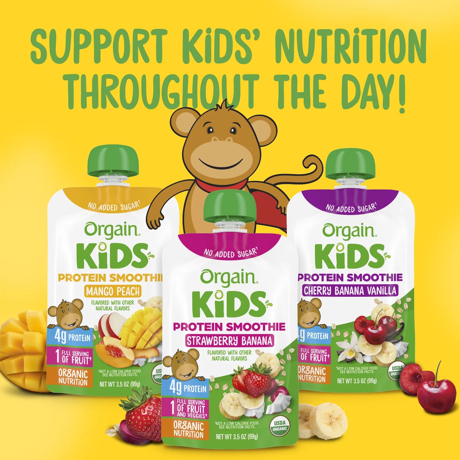 Kids Protein Smoothie - Strawberry Banana