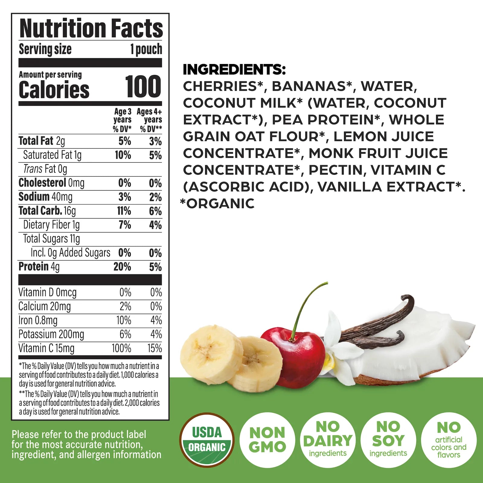 Kids Protein Smoothie - Cherry Banana Vanilla