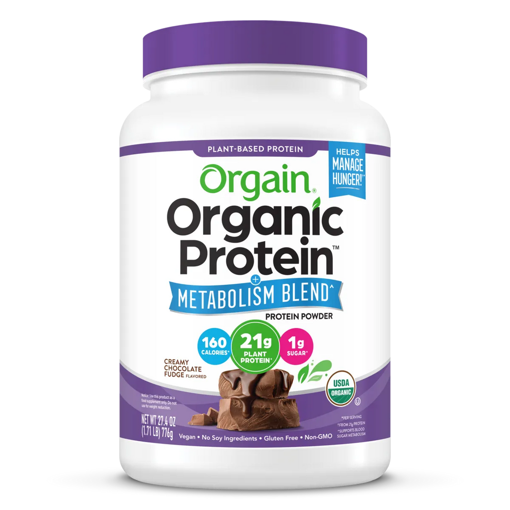 Organic Protein Powder + Metabolism Blend Creamy Chocolate Fudge Featured Image