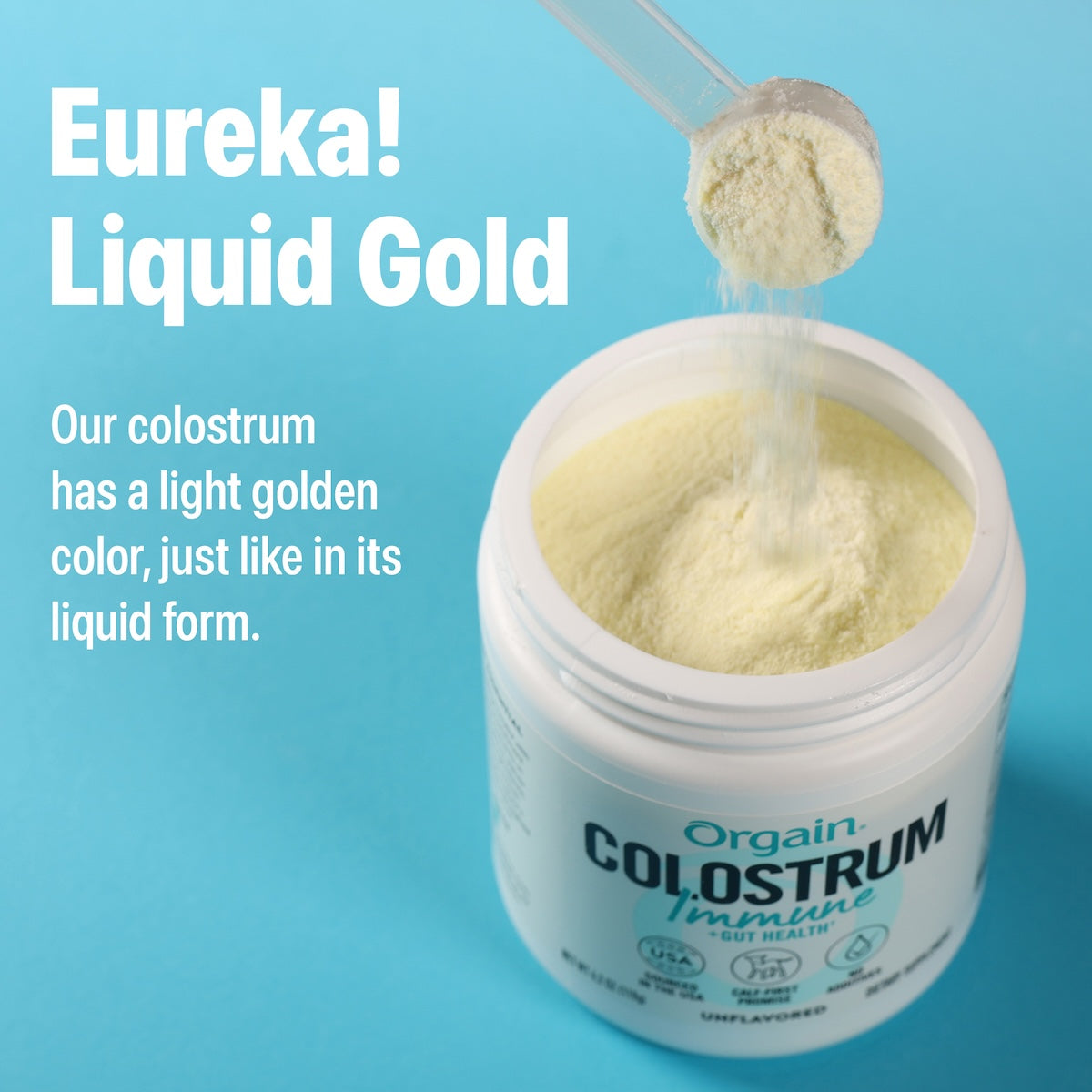 Colostrom Color Colostrum Immune + Gut Health Powder – Orgain