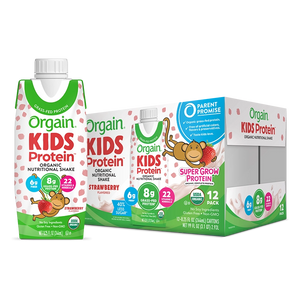 Orgain Kids Protein Organic Strawberry Nutritional Shakes, 12 ct