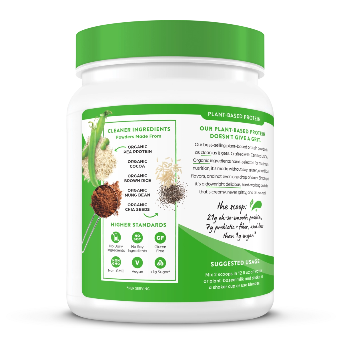 Orgain Organic Plant Based Protein Powder — alternate view
