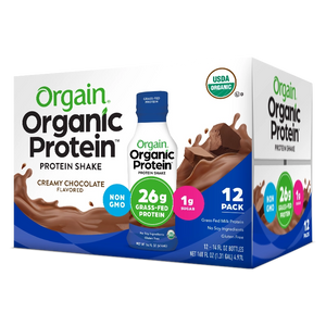 Orgain Grass Fed Protein Shake, Vanilla Bean - 12 pack, 11 fl oz cartons