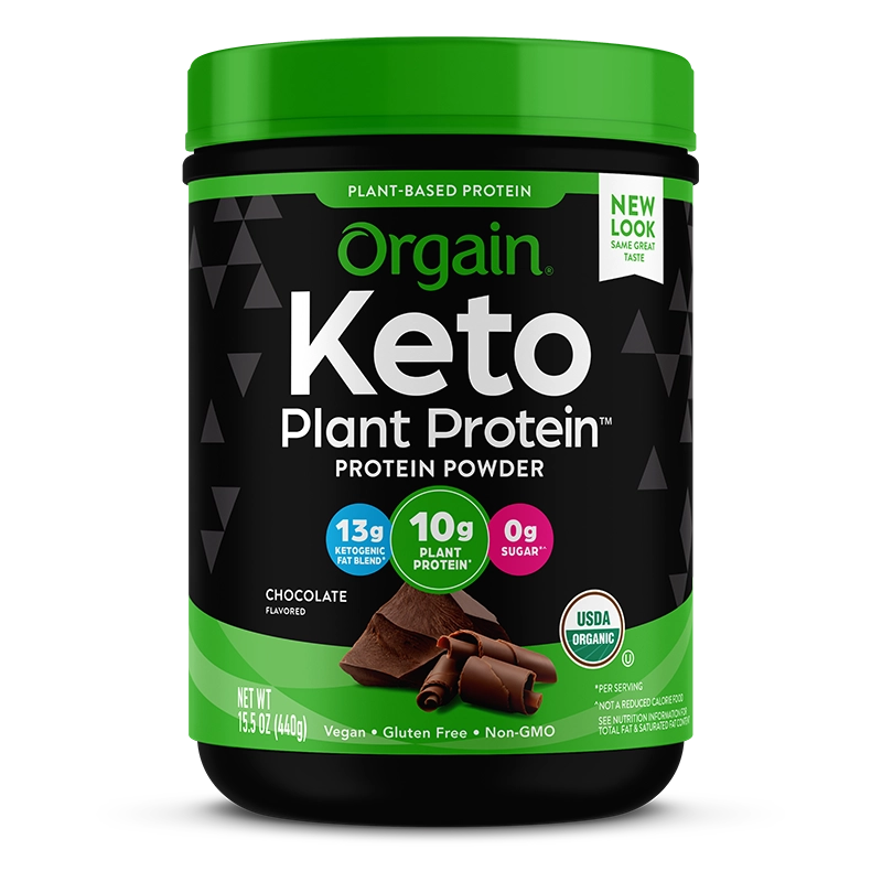 Orgain Organic Keto Vegan Protein Powder - Chocolate flavor protein powder by Orgain