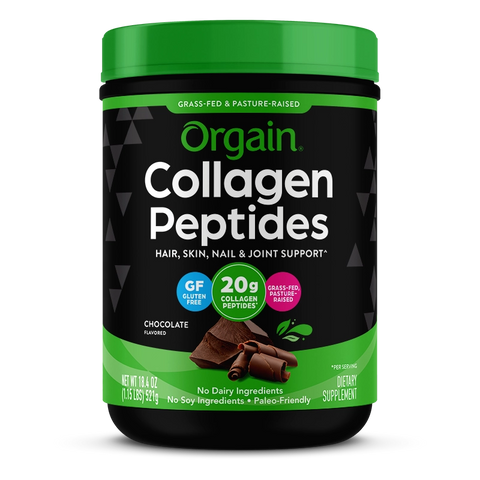 Grass-Fed Pasture Raised Chocolate Collagen Peptides| Orgain