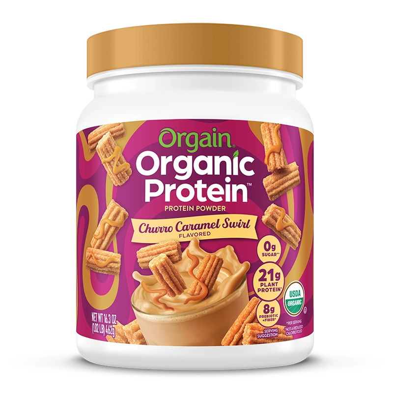 Organic Vegan Protein Powder Churro Caramel Swirl - Churro Caramel Swirl flavor protein powder by Orgain