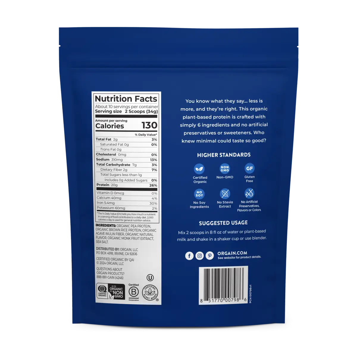 Perfect Blend Plant Protein Powder - Vanilla