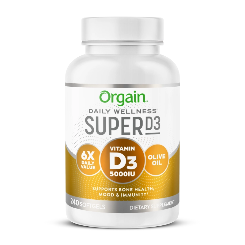 Front of Super D3 240ct Softgels Size in the 90ct Softgels Size