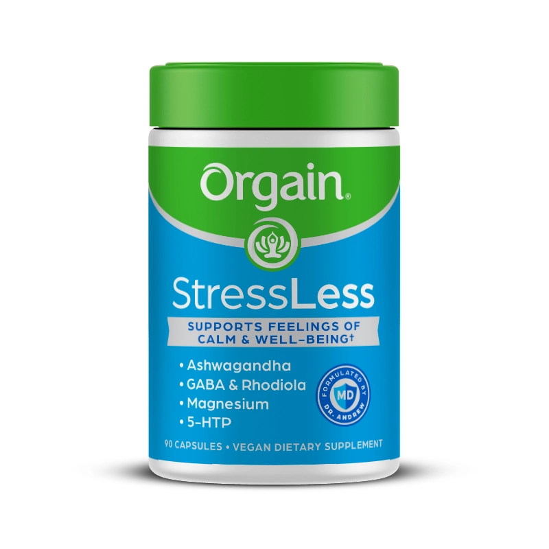 Front of StressLess 90ct Capsules Size in the 2.03lb canister Size