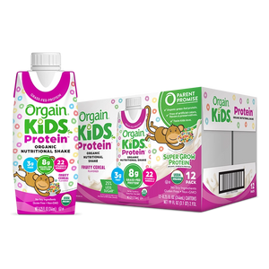 Orgain USDA Organic Kids Nutritional Protein Shake, Fruity Cereal